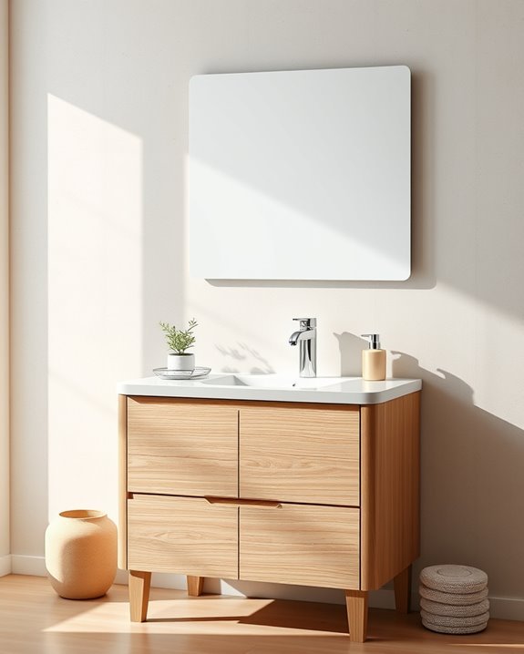 stylish and functional bathroom centerpiece