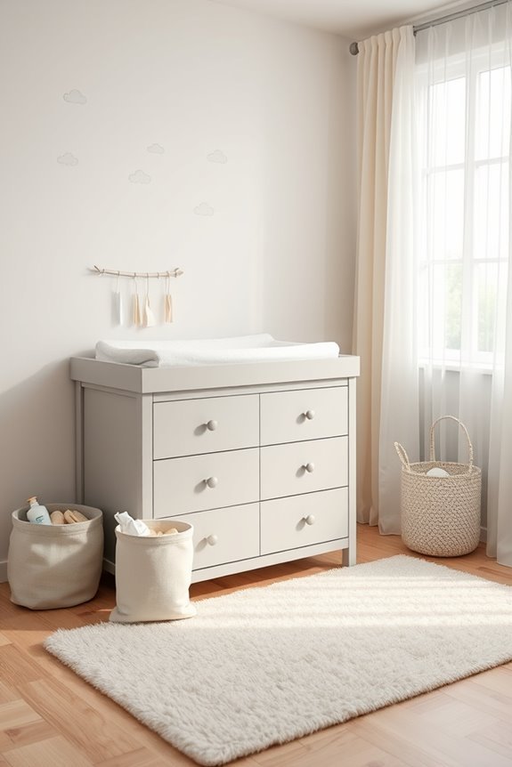 stylish and functional changing station