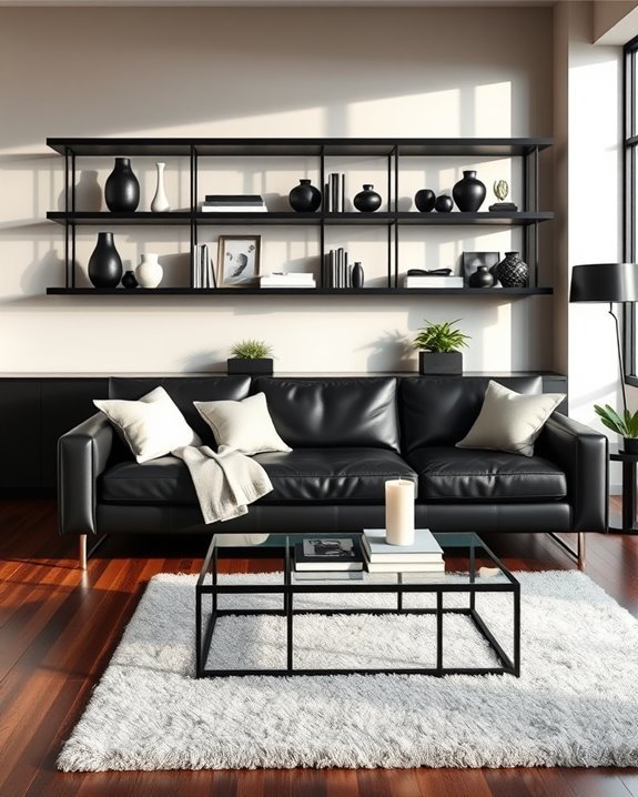 stylish and functional shelving