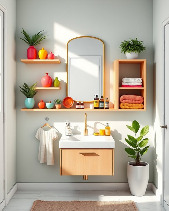 stylish and functional shelving