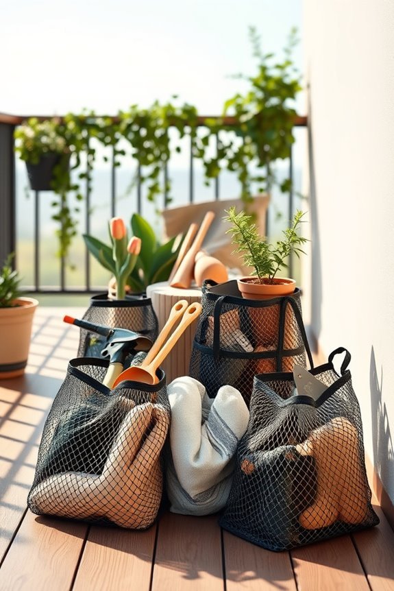 stylish balcony organization solution