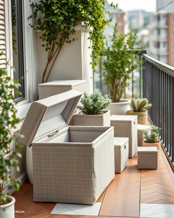 stylish balcony storage solutions