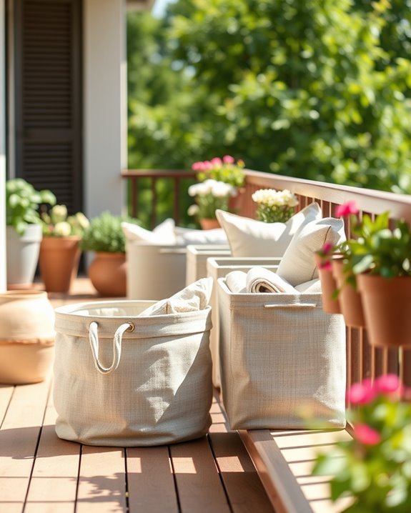 stylish balcony storage solutions