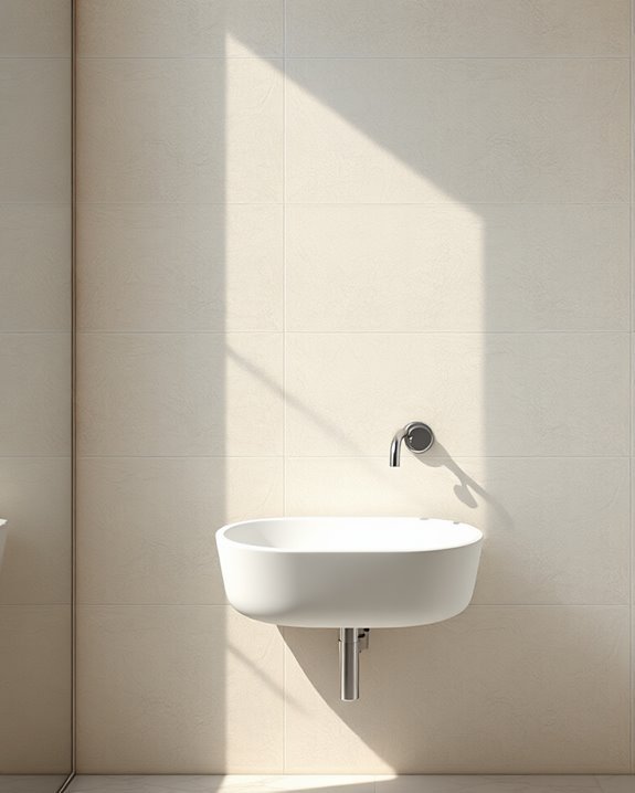 stylish basin and tiling