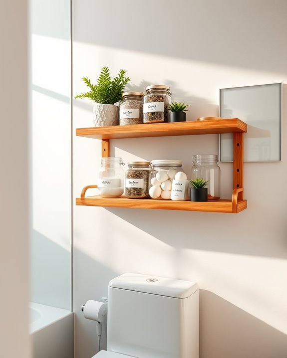 stylish bathroom organization solution