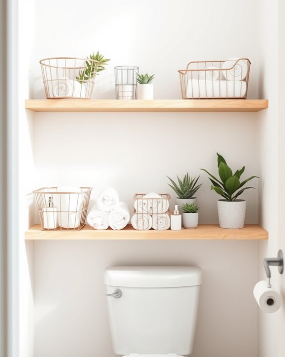 stylish bathroom organization solution