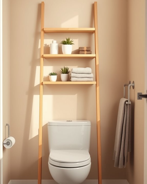 stylish bathroom storage solution