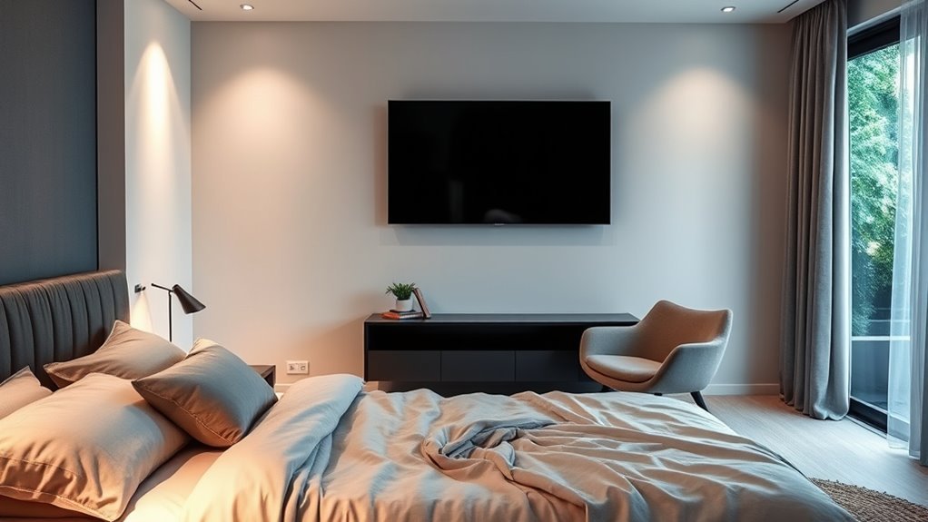 stylish bedroom tv designs
