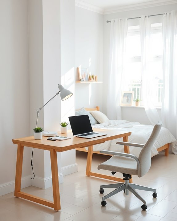 stylish bedroom workspace solutions