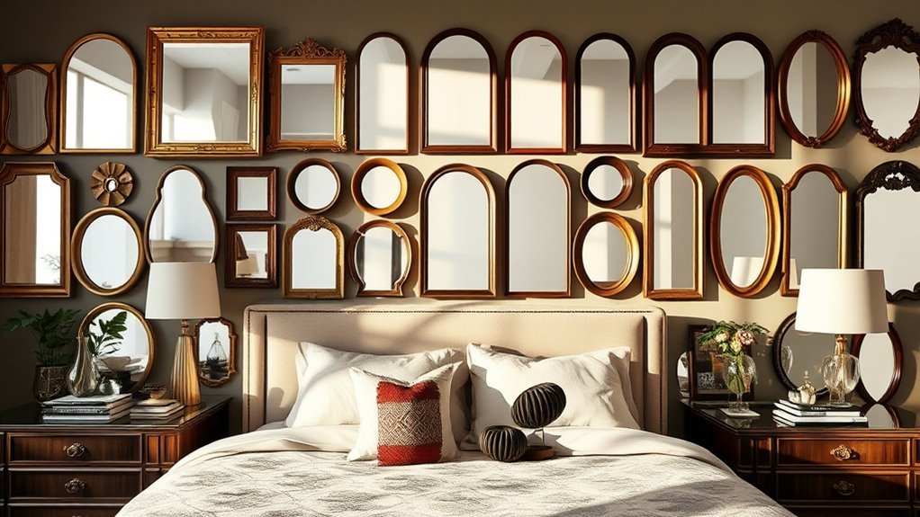 stylish bedside mirror ideas