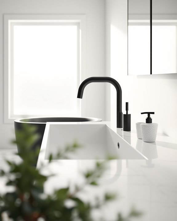 stylish black faucet designs