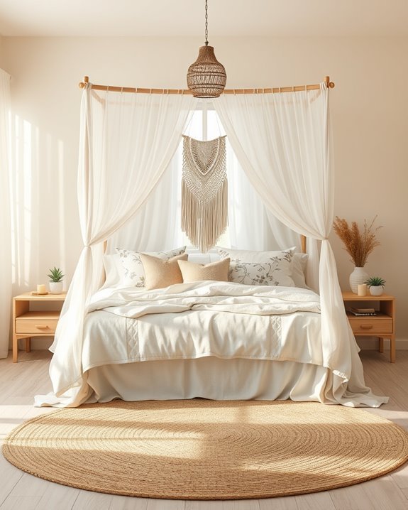 stylish boho bed canopies