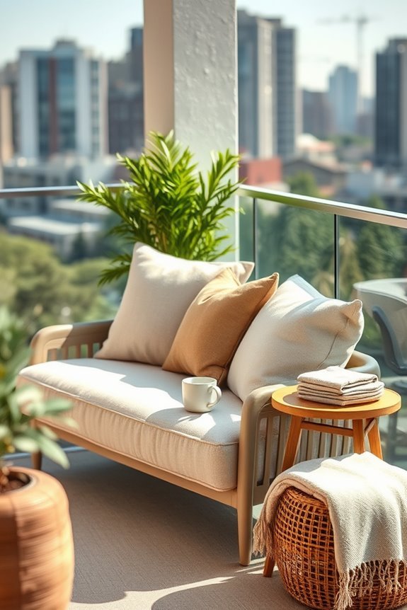 stylish compact loveseat seating