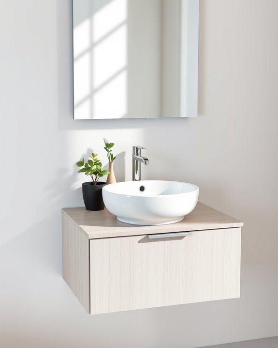 stylish compact sink consoles