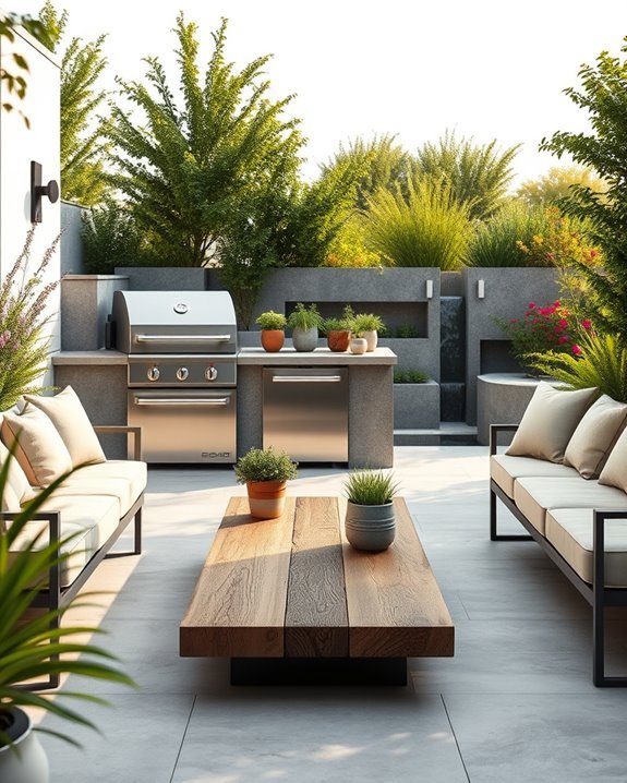 stylish contemporary outdoor retreat