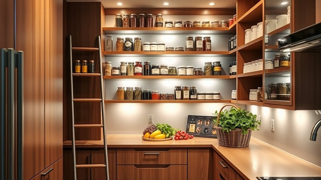 stylish corner kitchen organization