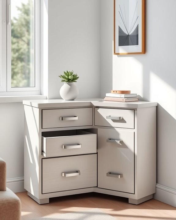 stylish corner storage solutions