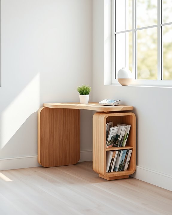 stylish corner table organizer