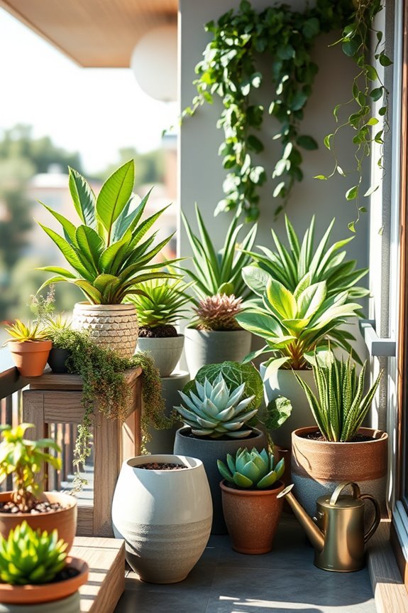 stylish eco friendly balcony planters