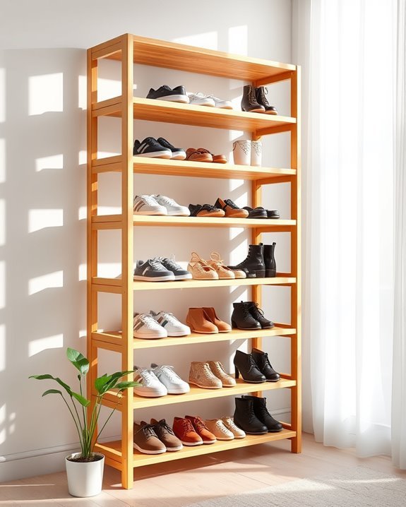 stylish eco friendly shoe organization