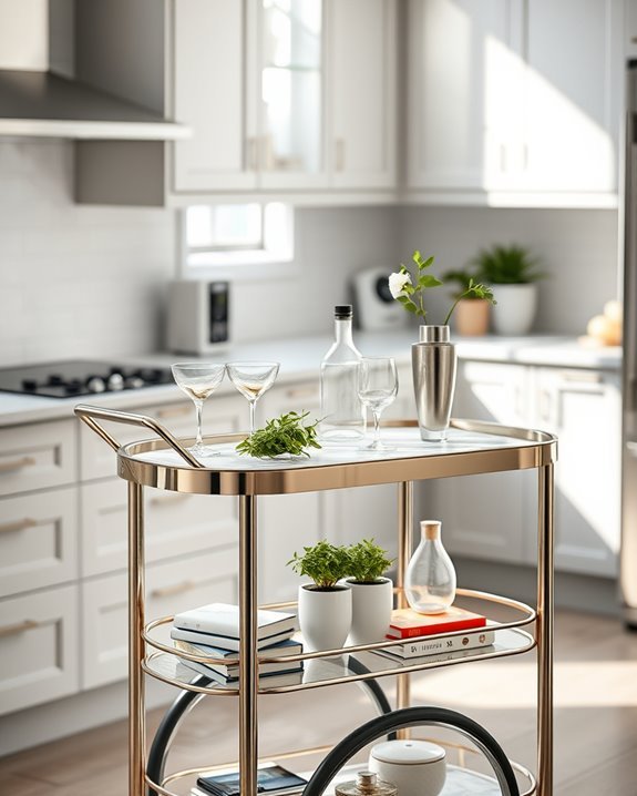 stylish entertaining with bar carts