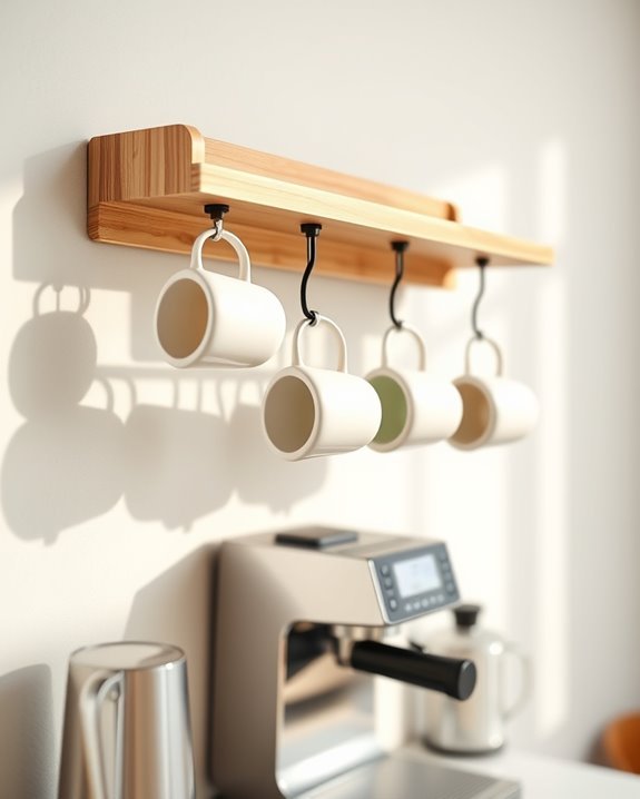stylish espresso cup display