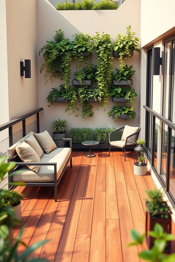 stylish functional balcony decking