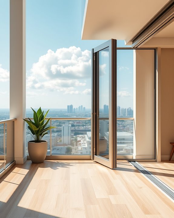 stylish functional balcony windows