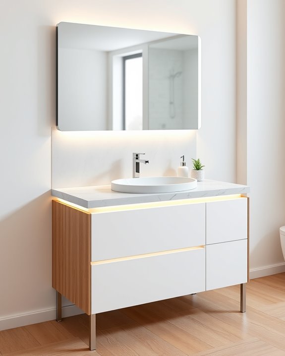 stylish functional bathroom lighting