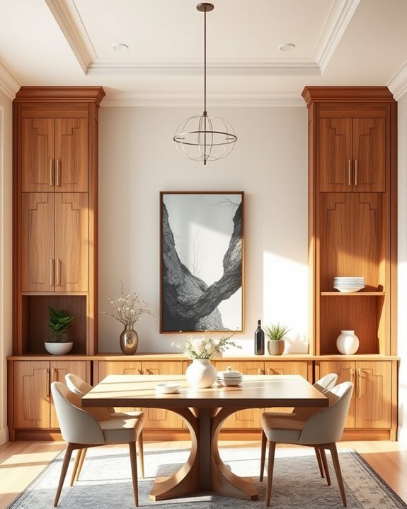 stylish functional built in cabinets