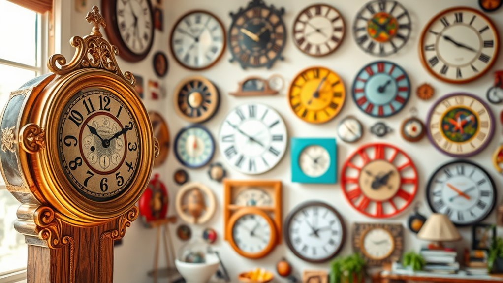 stylish functional clock decor