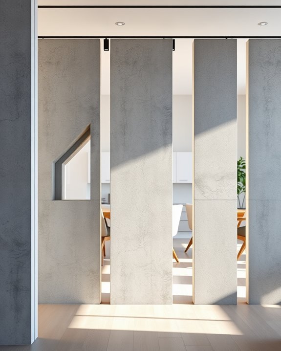 stylish functional concrete dividers