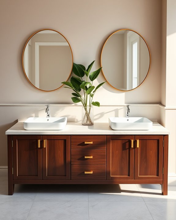 stylish functional double sink