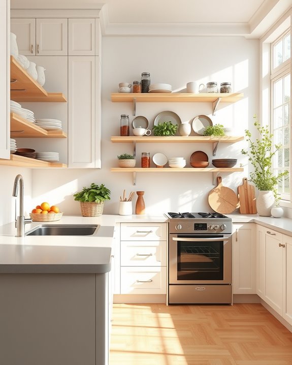 stylish functional kitchen display