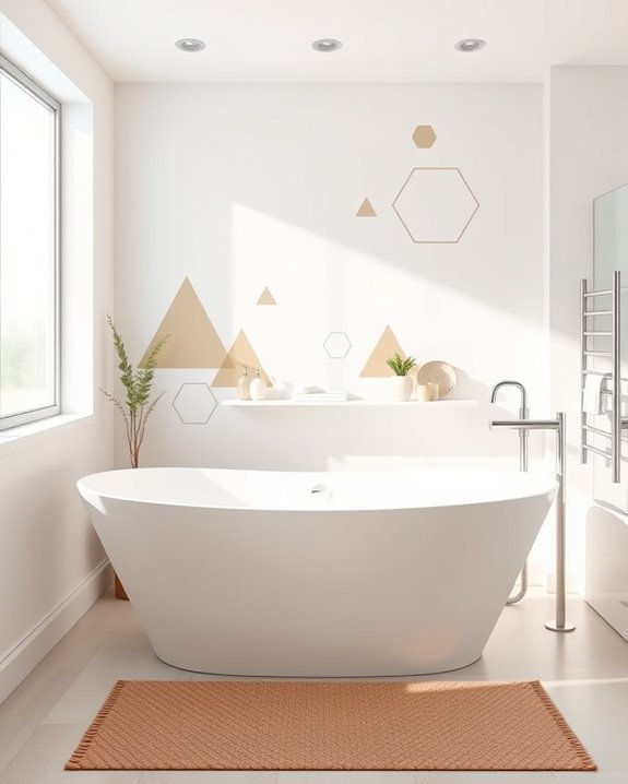 stylish geometric wall decals