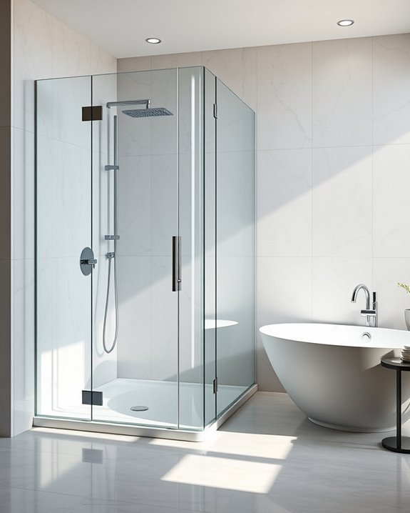 stylish glass shower enclosures