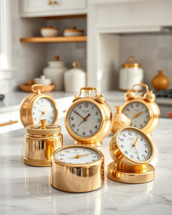 stylish gold kitchen decor