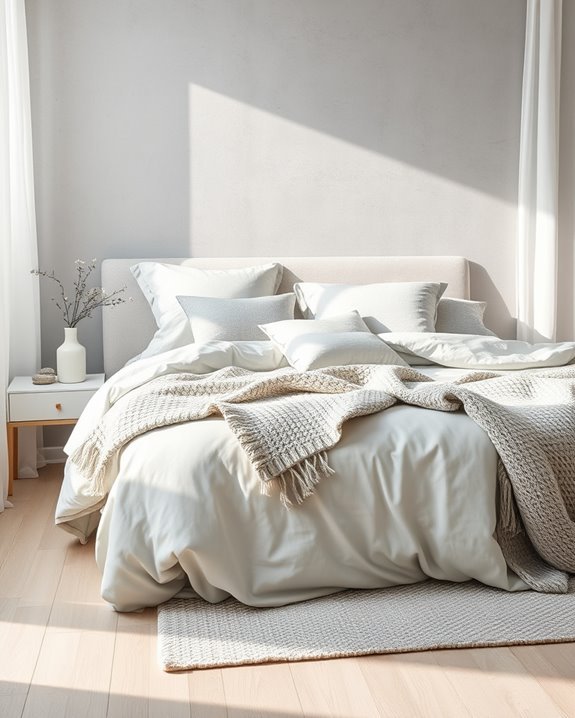 stylish grey textile accents