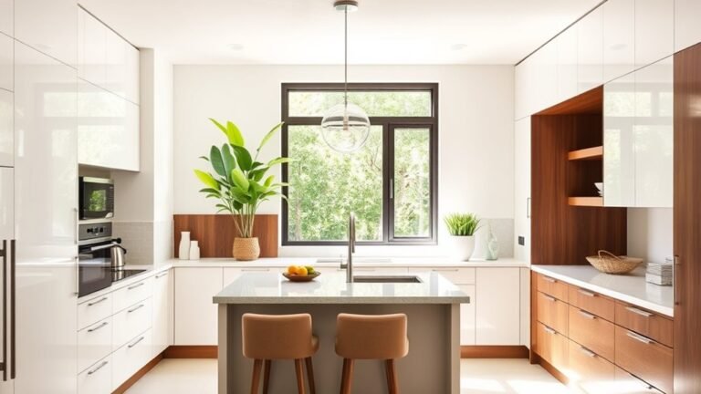 stylish half wall kitchens