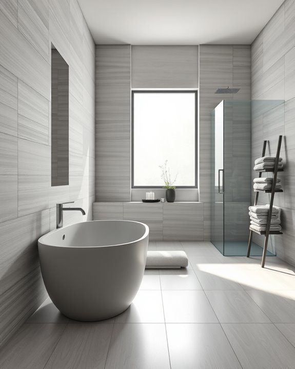 stylish low maintenance bathroom upgrade