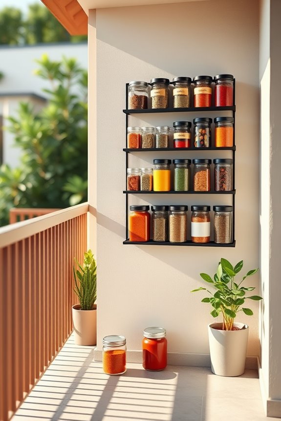stylish magnetic spice organization