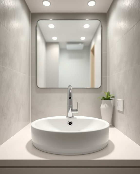 stylish minimalist bathroom faucet