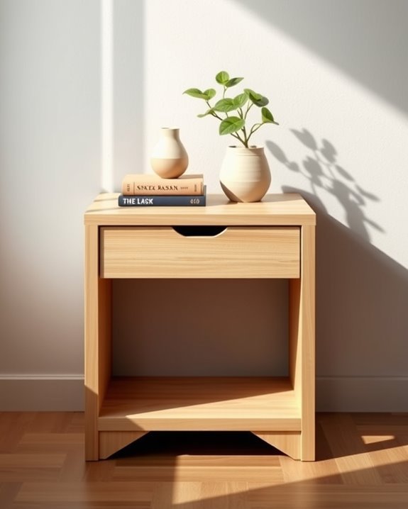 stylish minimalist side table