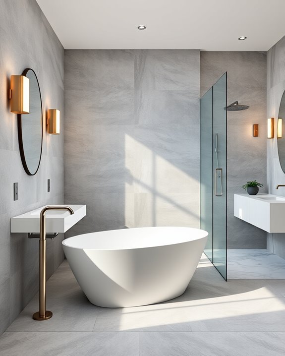 stylish modern bathroom fixtures