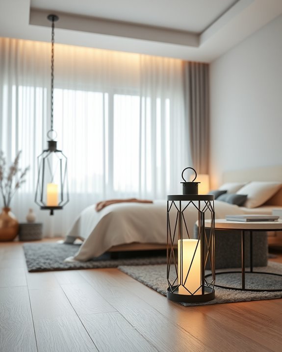 stylish modern lantern lighting