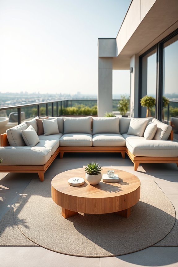 stylish modular outdoor seating