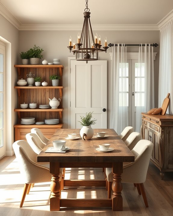 stylish open shelving arrangements