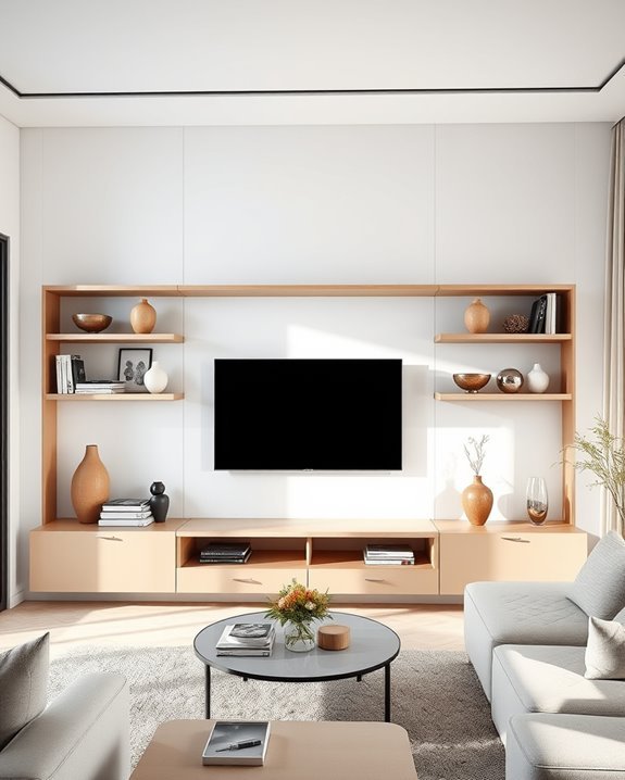 stylish open shelving decor