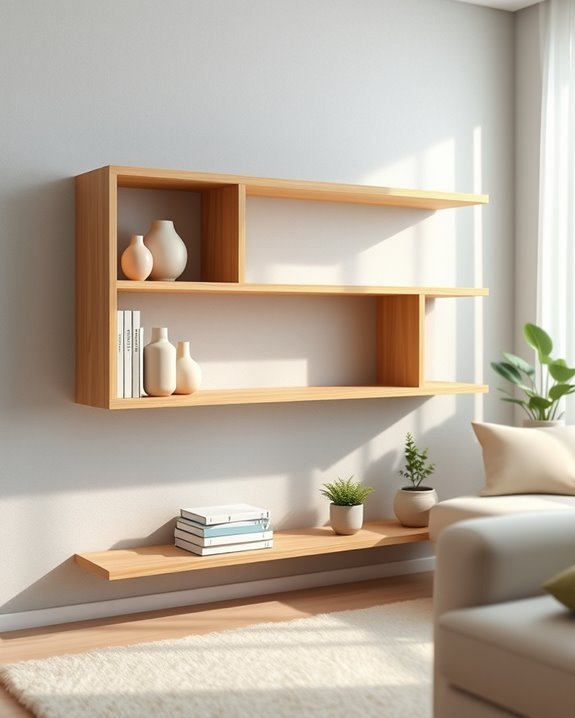 stylish open shelving solution