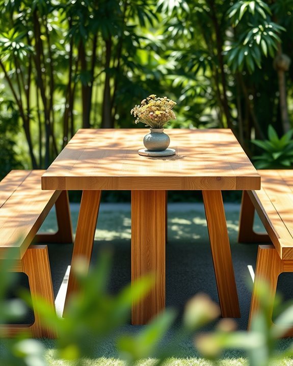 stylish outdoor dining experience